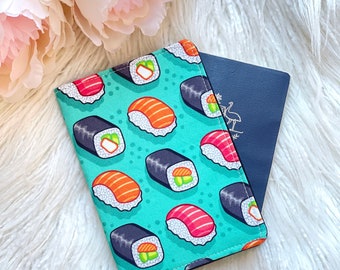Sushi Roll Passport Holder, Teen / Adult Passport Cover, Passport Wallet, Passport Case, Travel Gift