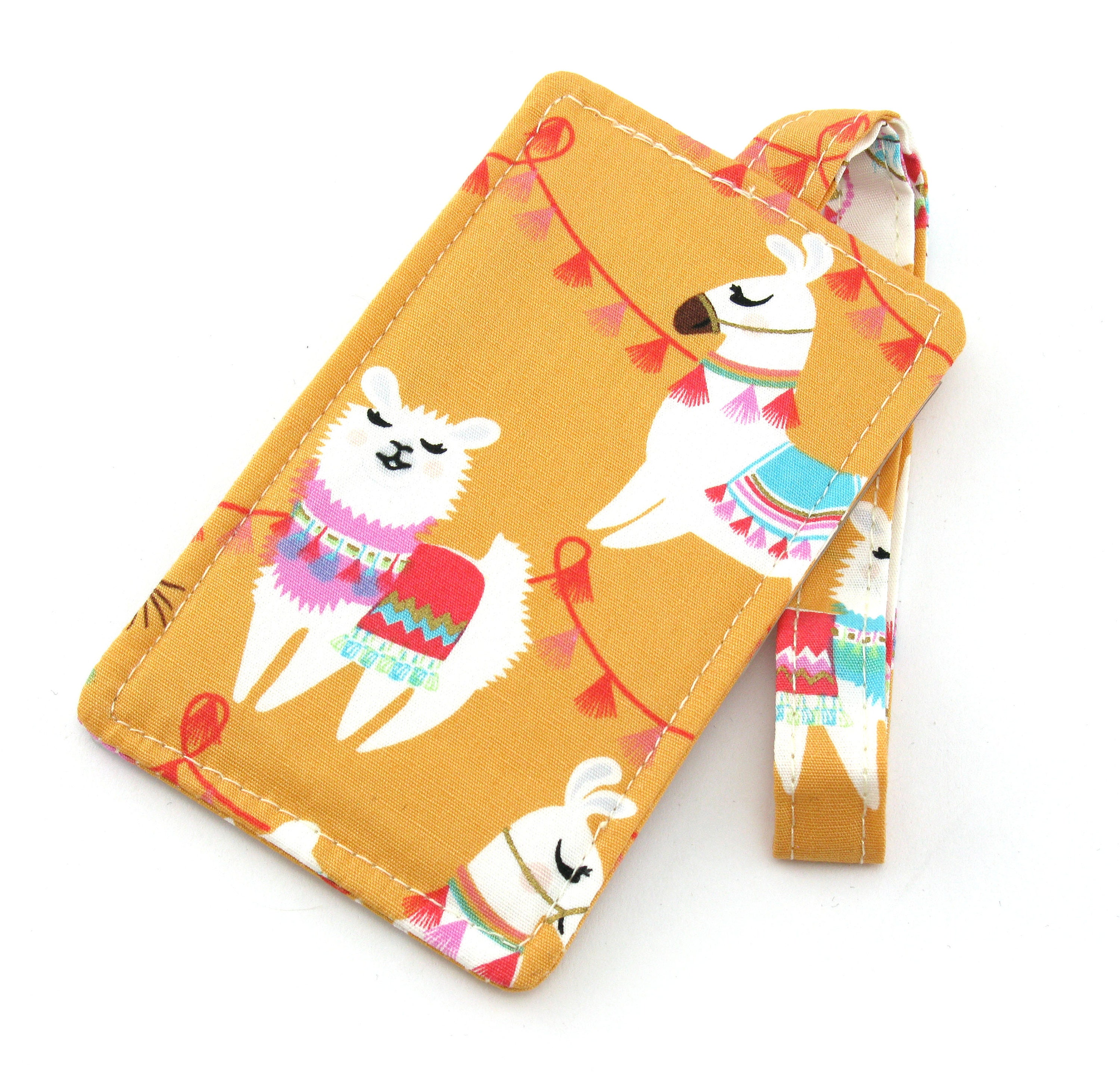 llama luggage tag