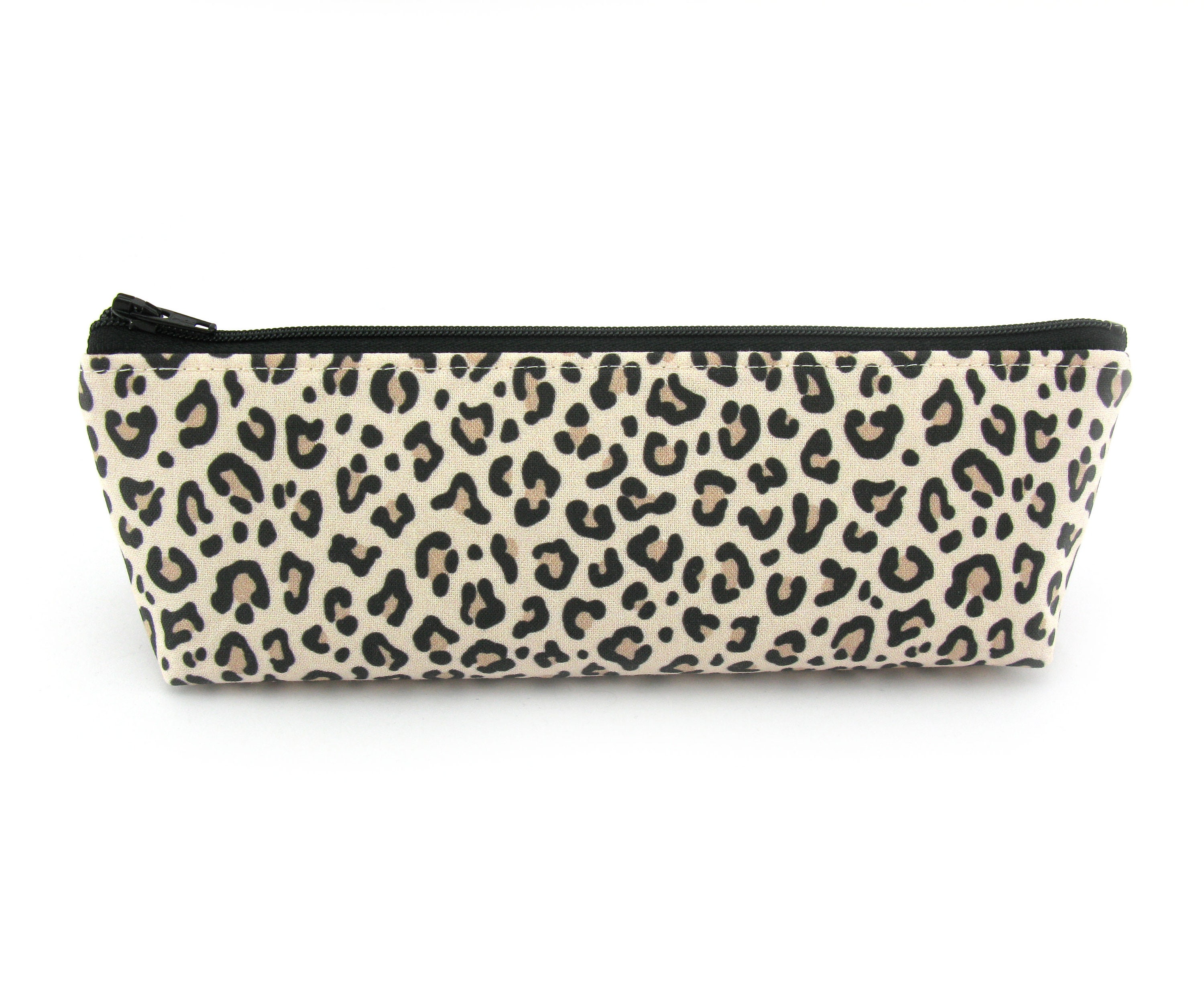 Leopard Print Pencil Case Pencil Pouch Zip Pouch Small Etsy