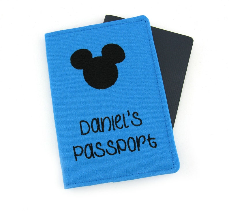 Kids Personalised Mickey Mouse Disneyland Passport Cover Etsy