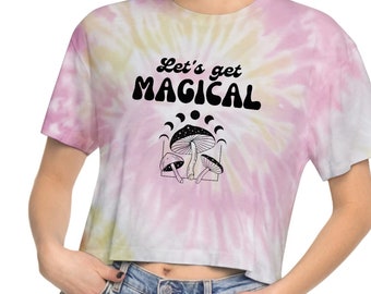 Let's get Magical Women's Tie-Dye Crop Tee