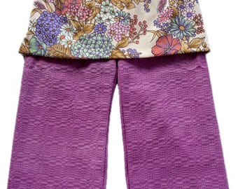 SamiBop Cotton Skant (Pink Pant and Hydrangea Print Skirt) - Size 2 and 3
