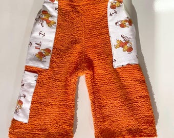 SamiBop Orange Chenille with Teddybear Pockets - Size 0