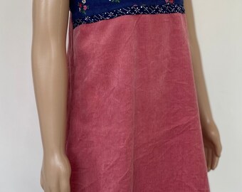 SamiBop Dusty Pink and Navy Tunic - Size 3