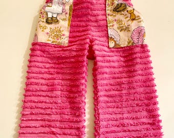 SamiBop Holly Hobbie Patch Pocket Chenille Pant - Size 1