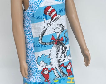SamiBop Handmade Recycled Cat in the Hat Dress - Size 6