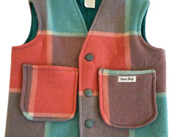 SamiBop Lined Woollen Vest - Size 3-5