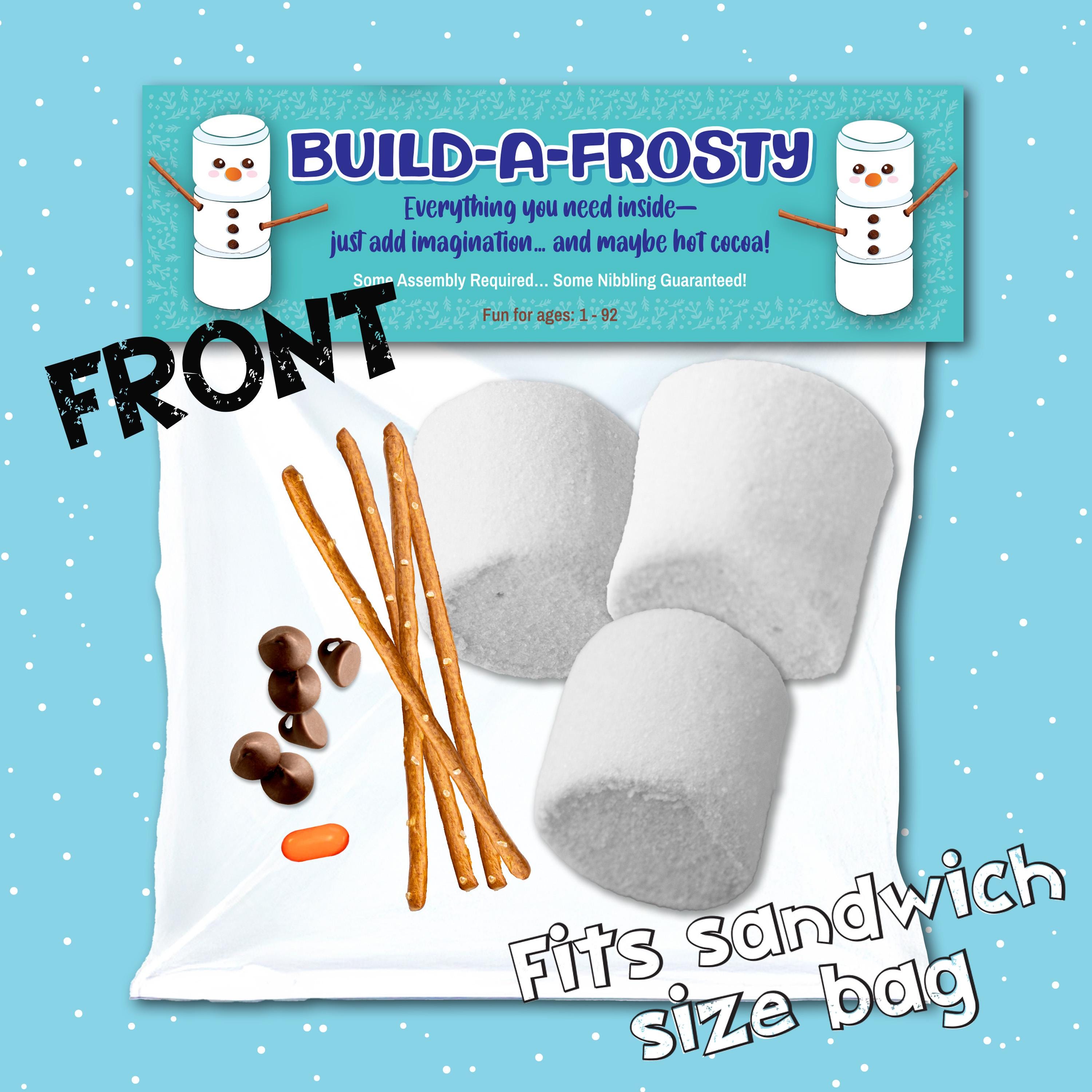 DIY Snowman Kit – Edible Holiday Gag Gift, Build & Snack, Printable ...
