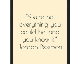 Jordan Peterson Quotes Premium Matte Paper Wooden Framed Poster