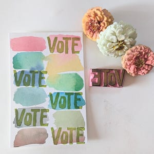 DOWNLOAD DIGITAL - Postais de Voto - Aquarela Suave Única