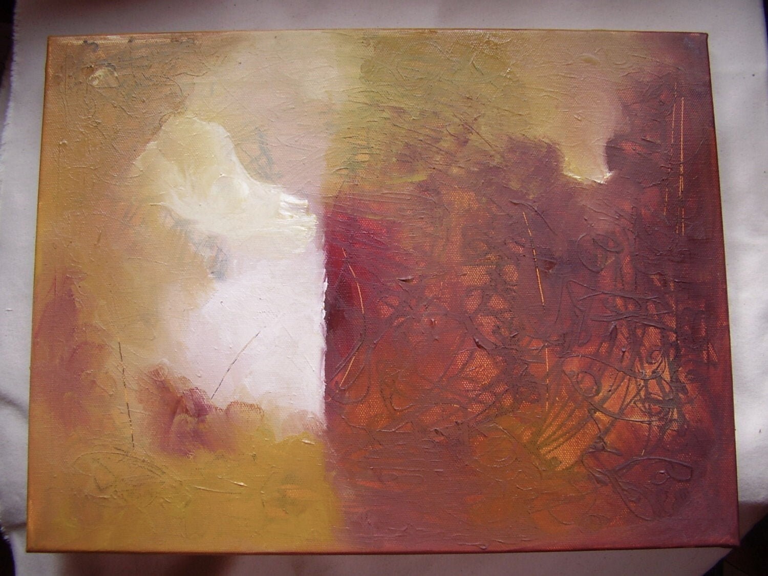 Abstract Painting Original Oil On Canvas Warm Crimson Etsy Abstract Painting Original Oil On Canvas Warm Crimson Etsy