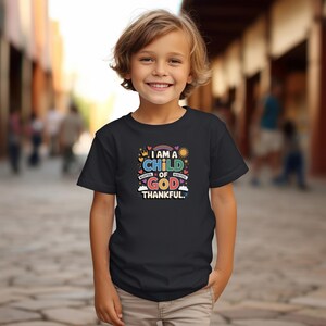 I Am a Child of God Kids Shirt: Christian Youth Tee - Inspirational Gift
