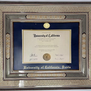 Marcos Khatam hechos a mano, de madera maciza, hechos a pedido o personalizados para diplomas, fotografías, bodas, aniversarios, regalos y marquetería