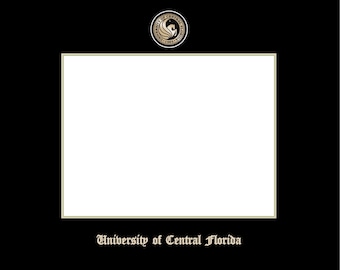 Personalized photo, college, high school, diploma matboard with text and logo