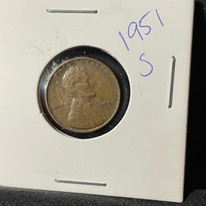 1951 S wheat penny