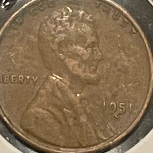 1951 S wheat penny