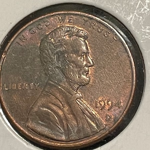 1994 D Lincoln Penny— Die Cud error