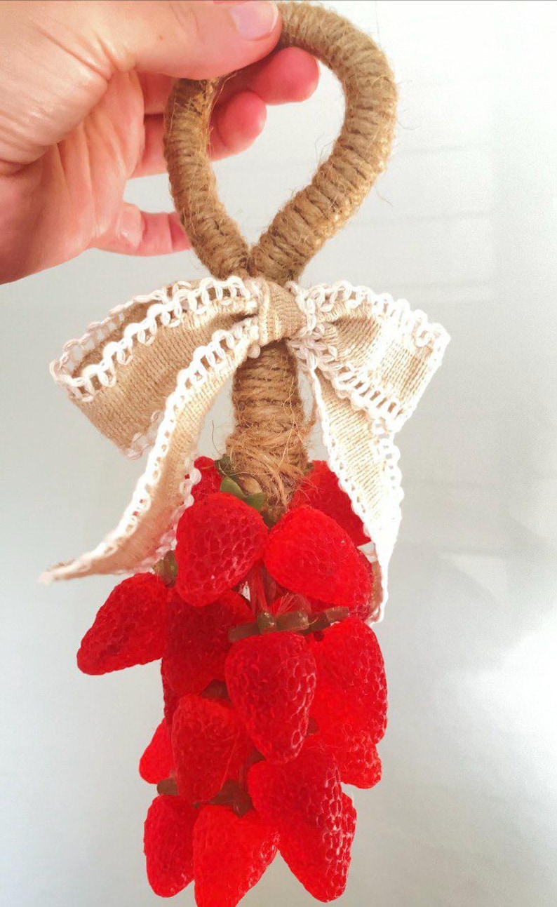 Strawberry Soap on a Rope Fruity Soap Gift for Her Natural Handmade ...