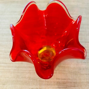 Vintage LE Smith Amberina Glass