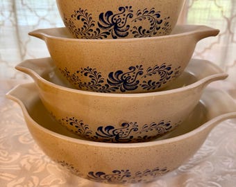 Vintage Pyrex Homestead Cinderella Bowls