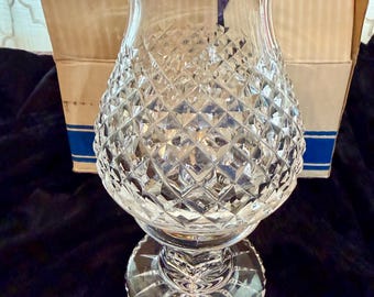 Vintage Waterford Crystal Alana Hurricane Lamp