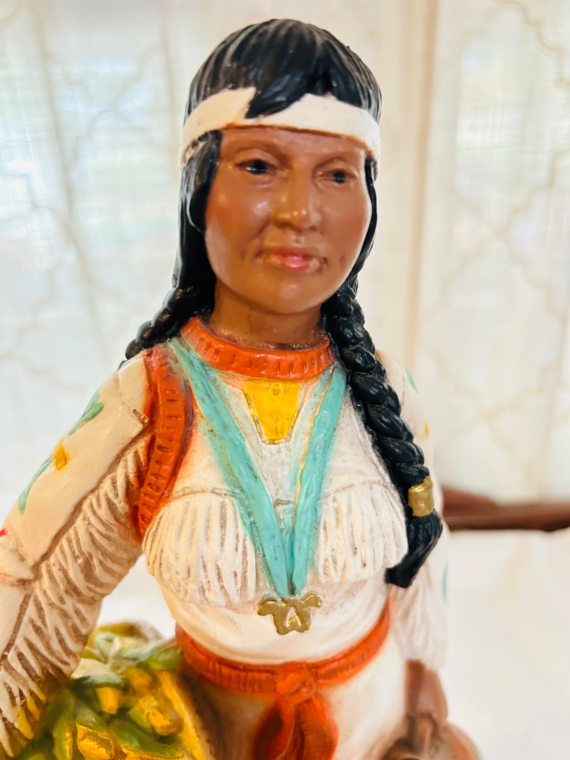 Vintage Universal Statuary Native American Maiden - Etsy