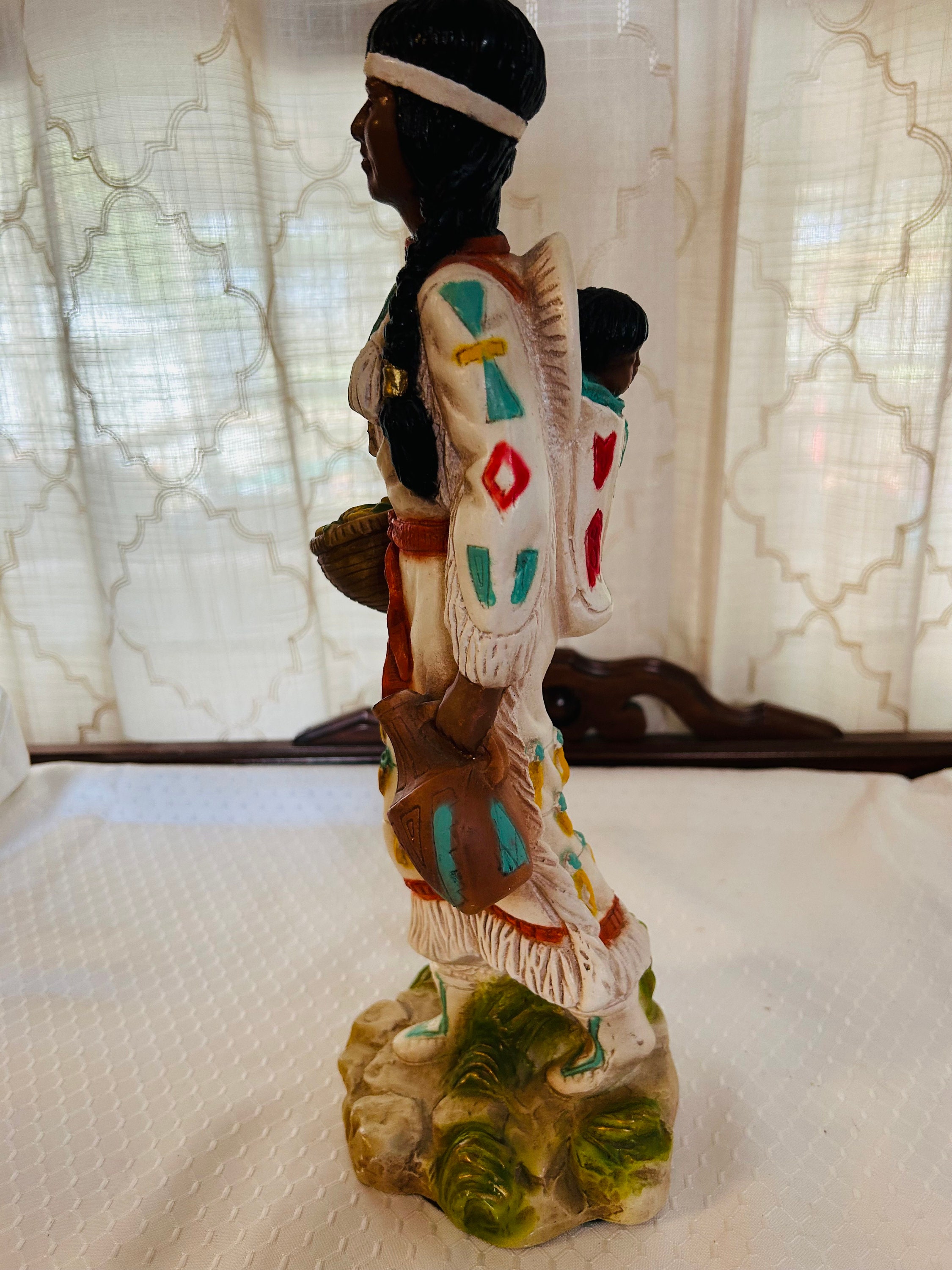 Vintage Universal Statuary Native American Maiden - Etsy