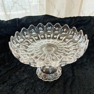Antique EAPG Dalzell Gilmore Leighton Priscilla Cake Stand