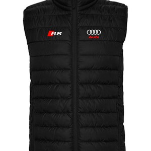 Doudoune Homme sans manches floquer AUDI RS sport et chic livraison rapide Etsy France
