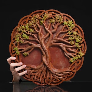 Yggdrasil Wall Art – Tree of Life Viking Decor, Handcrafted Nordic Mythology Sculpture, Norse God Home Decor, Spiritual and Viking Art