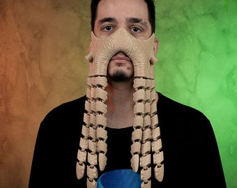 Máscara de tentáculo abisal impresa en 3D: accesorio de cosplay espeluznante para Halloween