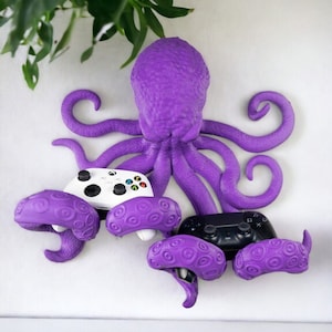 Octopus Tentacle Headphone and Controller Holder - Bold Wall Mount for Gaming and Music Gear