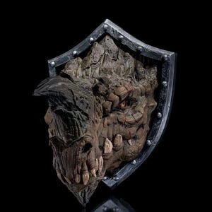 Ancient Dragon Trophy | 3D Printed Dragon Wall Mount | Fantasy Decor for Home | Gothic Dragon Head Sculpture | Mythical Beast Wall Art
