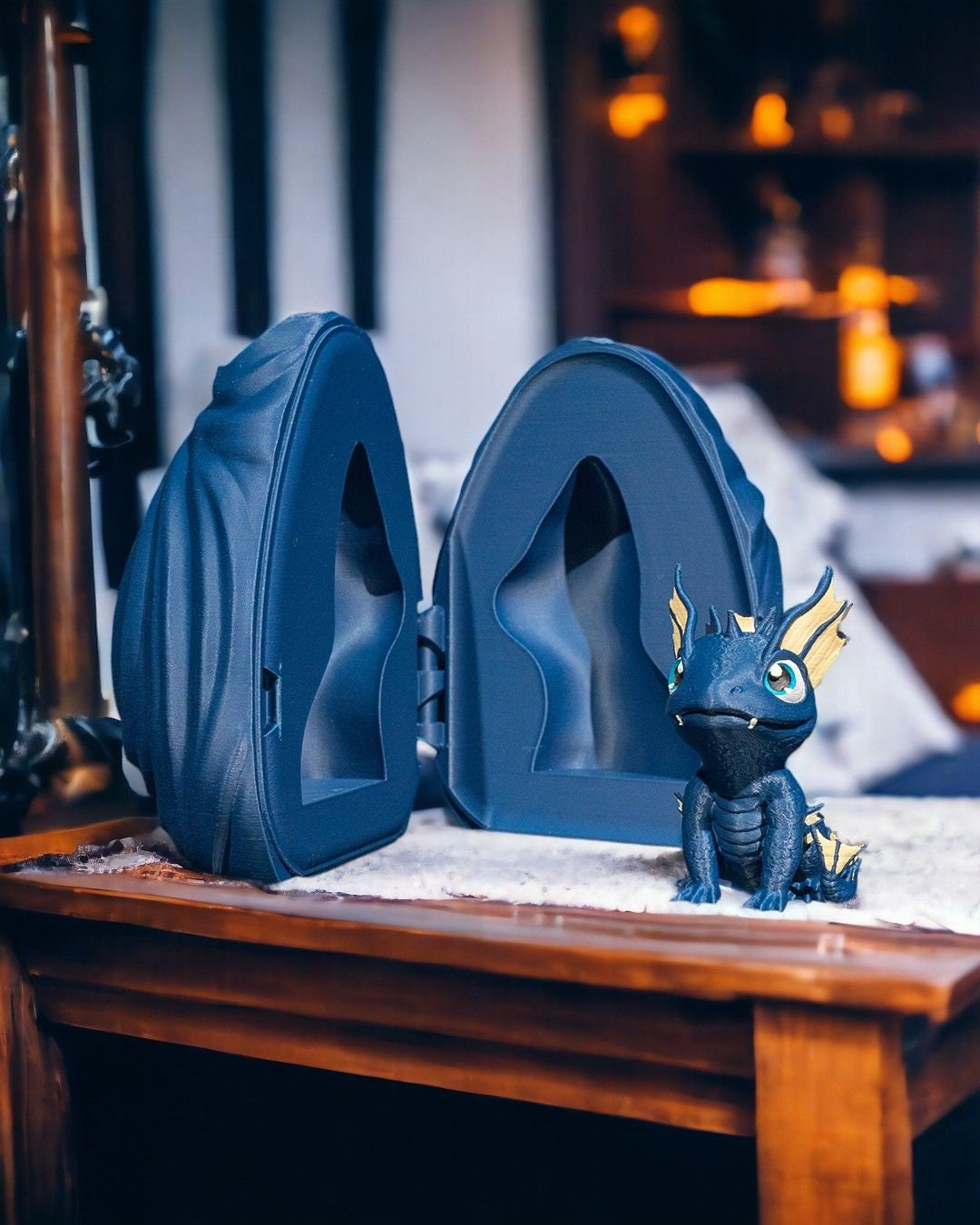 Magical 3D Printed Baby Water Dragon in Egg – Enchanting Dragon Toy ...