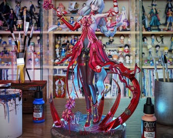 Phrolova | Fanart por Serik | Escala 1/7 | Estátua impressa em 3D com ouro 16k