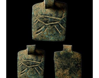 Ancient Artifact Pendant Gnostic Egypt Greek Hellenistic ZODIAC Cancer Magic Occult Esoteric Witchcraft REAL ITEM