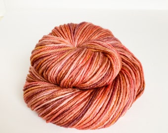 DK Weight Hand Dyed Yarn - Cranberry Fields -  Knitting Yarn, Crochet Yarn, Indie Dyed Merino Wool Yarn