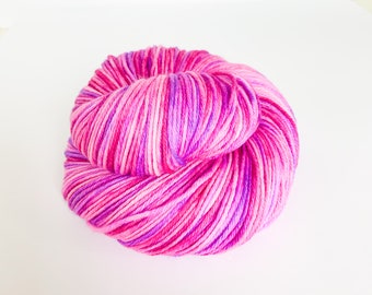 Hand Dyed Sport Weight Yarn - Hot Girl Summer - Indie Dyed Knitting Yarn, Hand Dyed Crochet Yarn, Variegated Yarn, Summer Yarn