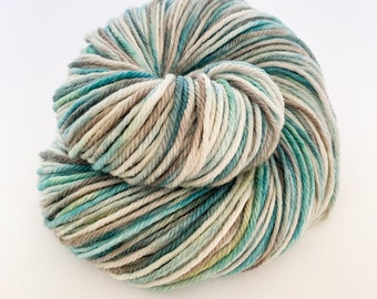 DK Weight Hand Dyed Yarn - Turning Tide - Knitting Yarn, Crochet Yarn, Indie Dyed Merino Wool Yarn