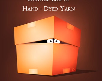 Mystery Box of 5 Hand-dyed Yarn Skeins, Surprise Bag of Yarn, Lucky Bundle of Indie-Dyed Yarn Hanks, Knitting Yarn, Crochet Yarn, Goodie Bag
