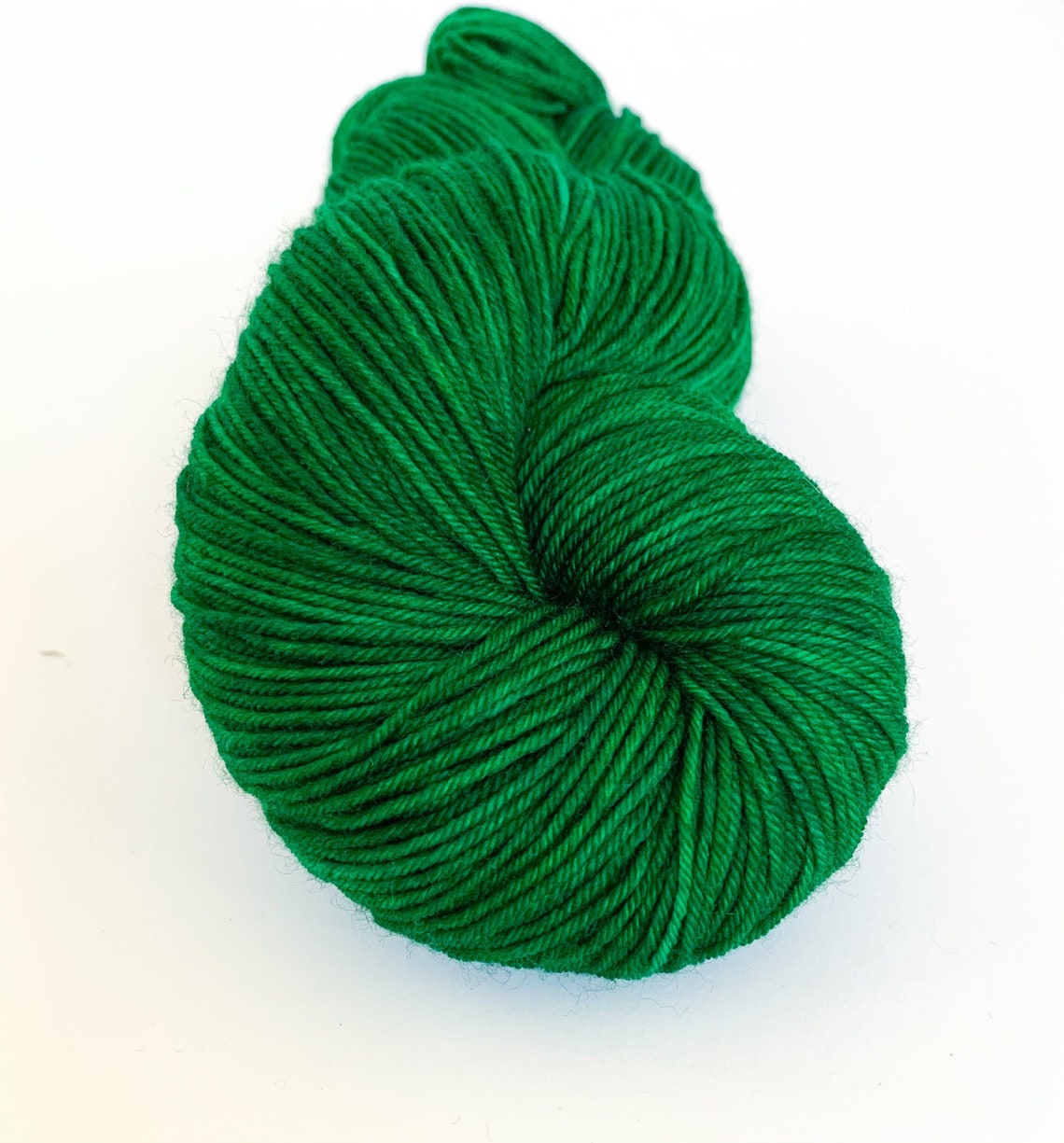 Indie Dyed Yarn Emerald Green knitting yarn crochet Etsy