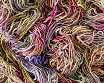 Hand Dyed Bulky Yarn - Monet's Garden - Indie Dyed Knitting Yarn, Crochet Yarn, Variegated Chunky Yarn, Hand Painted Yarn
