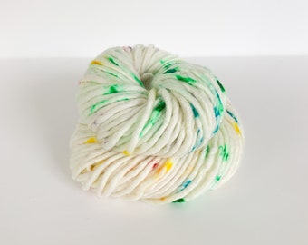 Super Bulky Weight Merino Superwash Yarn - Rainbow Splash - Knitting Yarn, Crochet Yarn for Hats, Scarves and Sweaters