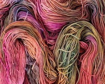 High Twist Sock Hand Dyed Yarn - County Fair -  Sock Weight Knitting Yarn, Crochet Yarn, Indie Dyed Merino Wool Yarn