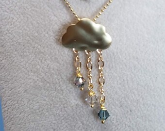 Cloudy with a Chance of Rain!! Necklace SET