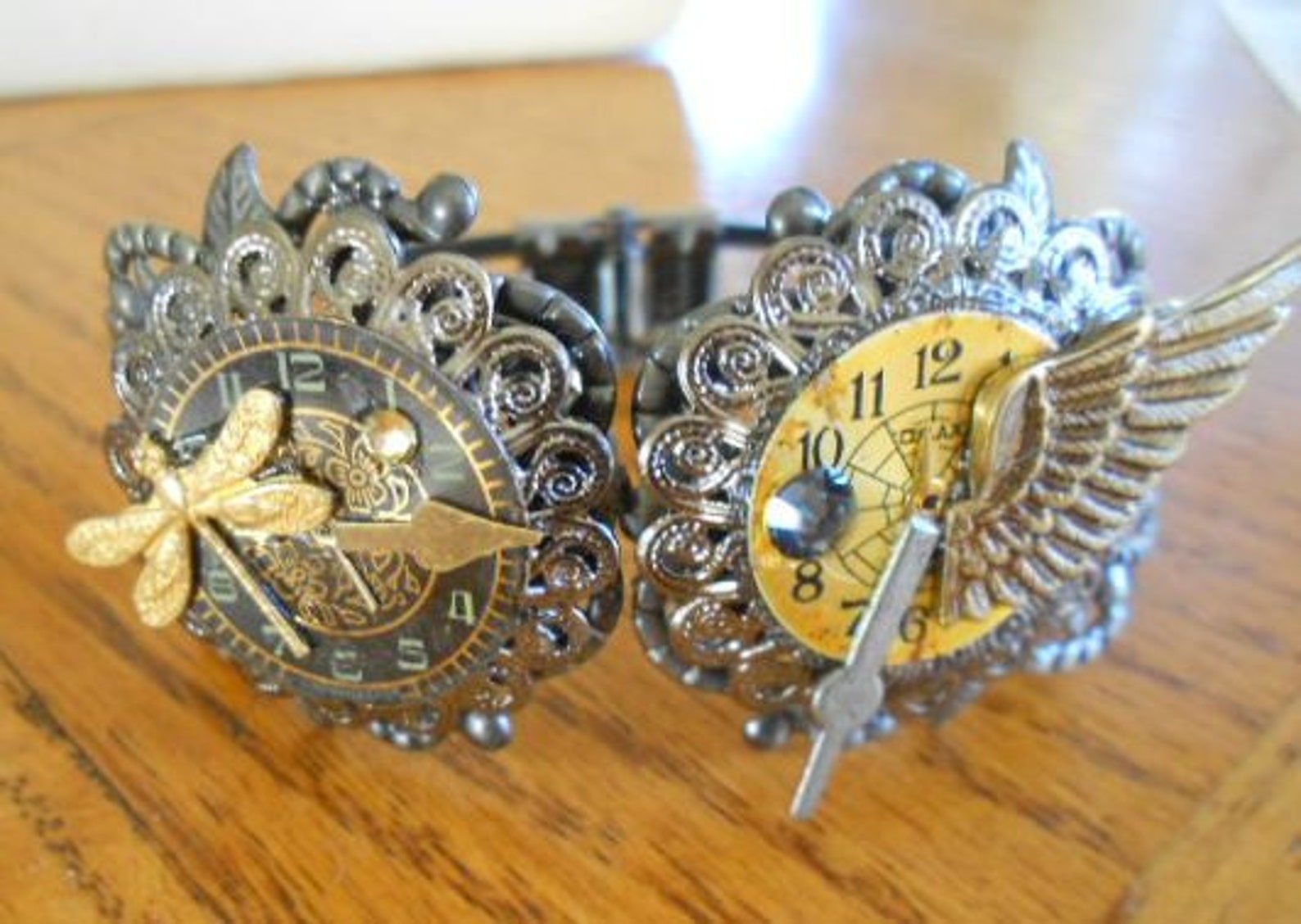 Vintage Watch Parts Bracelet Etsy