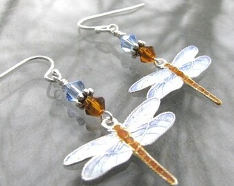 Cloisonne Dragonfly Earrings