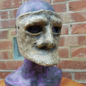 Stave Bauta Venetian Mask Paper Mache Carnival Halloween costume