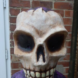 The Yorick Large Skull Mask Paper Mache Halloween Carnival Venetian Goth Gothic Horror Costume image 5