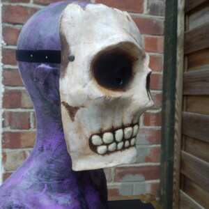 The Yorick Large Skull Mask Paper Mache Halloween Carnival Venetian Goth Gothic Horror Costume image 6
